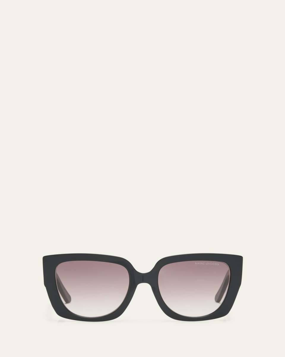 Cut-Out Logo Acetate Butterfly Sunglasses